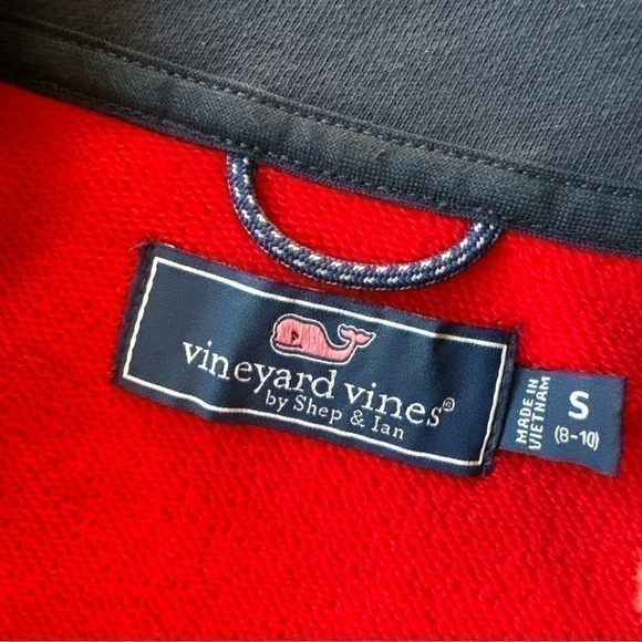 Vineyard Vines USA Colorblock Mockneck Pullover Size Small(8-10)  EUC - Picture 4 of 6